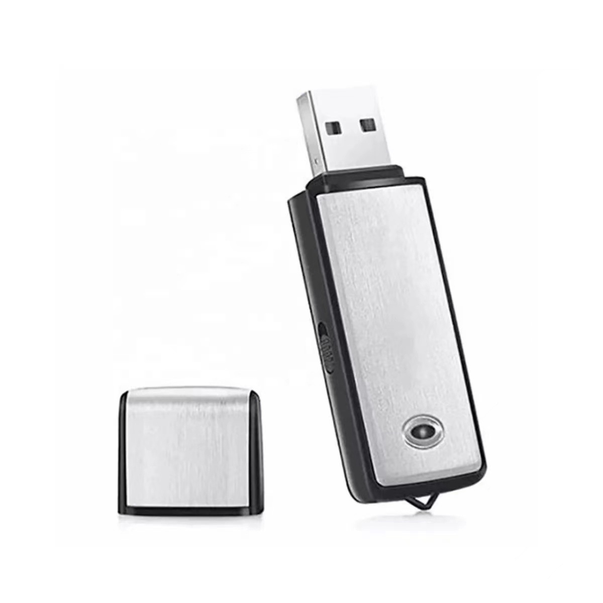 USB Flash Drive Voice Recorder 2-in-1 – Voice Activated, Smart Noise Reduction, Scheduled Recording, Auto File Save
