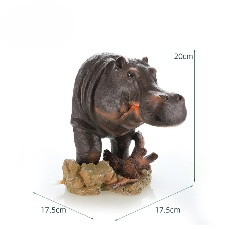 📢📢49% OFF !!⏰Fish Tank Hippo Bubble Decoration