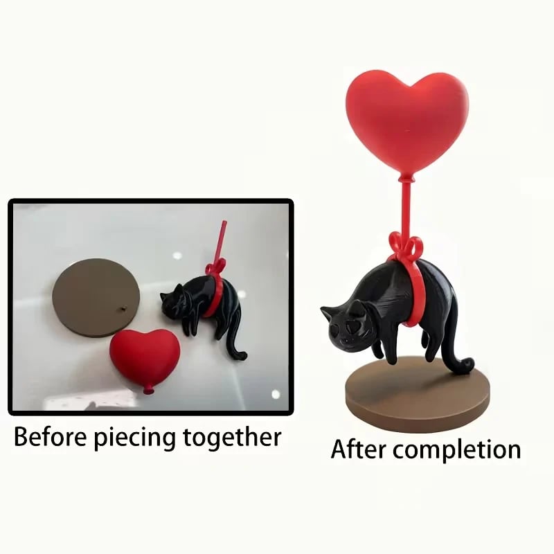 Love on a String – Floating Cat Ornament