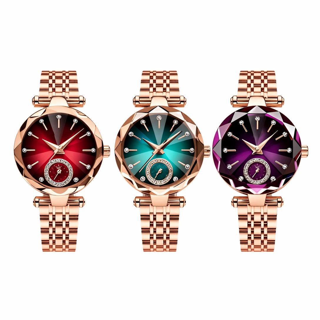🌟🌟Women's Luxury Shiny Waterproof Stainless Steel Watch