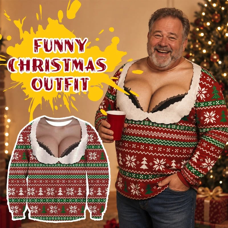 😂 Playful Holiday Clothing – Conversation Starter for Xmas Parties