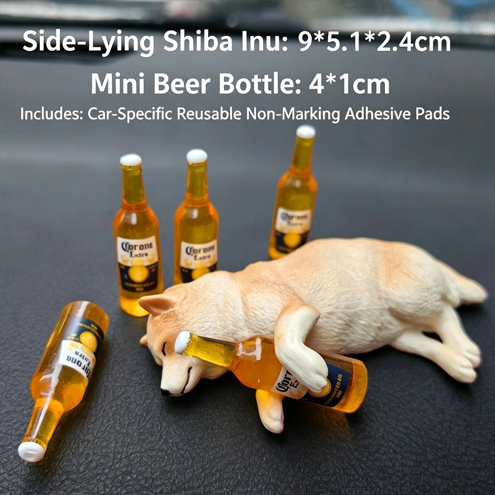 🐕Realistic Drunken Shiba Inu Puppy Car Ornament