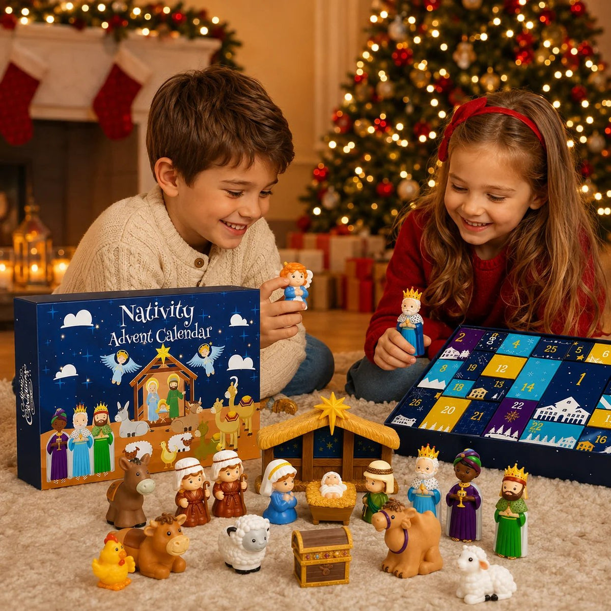 ✝️🙏2026 Nativity Advent Calendar – ✨25-Piece Christmas Story Set for Kids(📦Buy 2 Free Shipping)