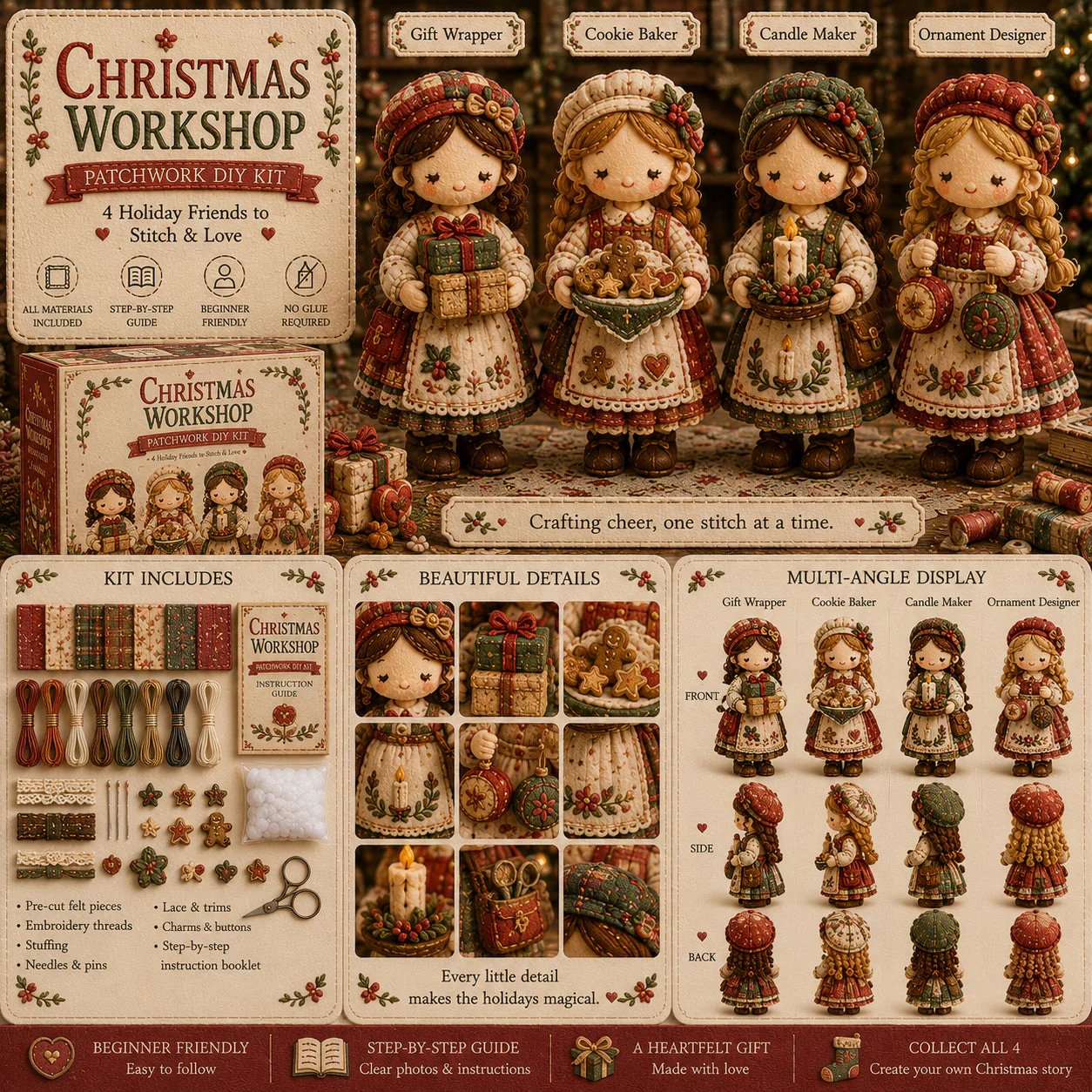 💕Hot Sale 49% OFF❤️🔥Tiny Worlds Collection – Patchwork DIY Kit Series