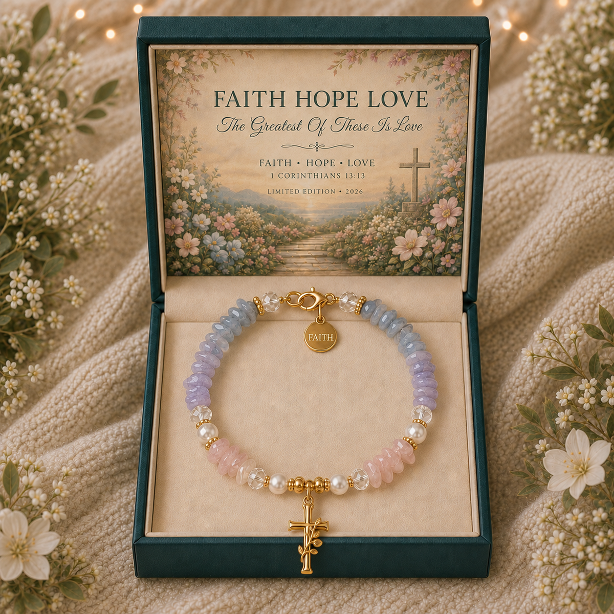 🎅 2026 Christmas Gift 49% Off--✝️ Scripture Faith Bracelet Collection