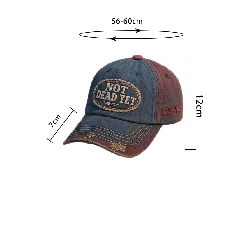 NOT DEAD YET - Vintage Washed Baseball Capš