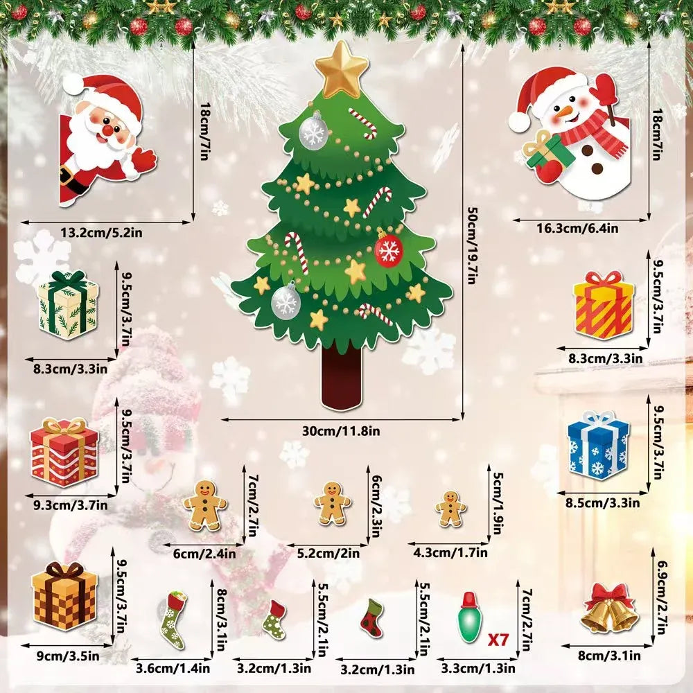 ⏳ Last Day 49% OFF – 🎄DIY Magnetic Christmas Fridge Decor | Reusable Tree & Holiday Magnets for Family Fun 🧲