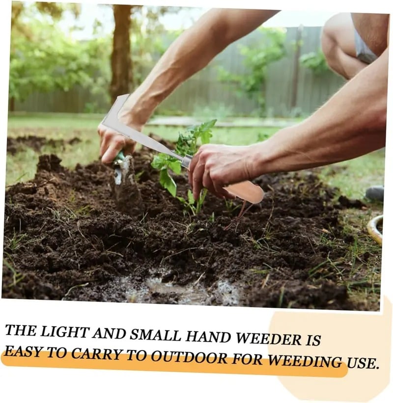 🌱50% OFF NOW! 2026 New Crack Weeder Tool Crevice Cleaning Tool‑Manual Hand Weeder with Wooden Handle, Sturdy Metal Weeding Tool for Pavement Joints, Patio Bricks & Garden Crevice Weed Removal