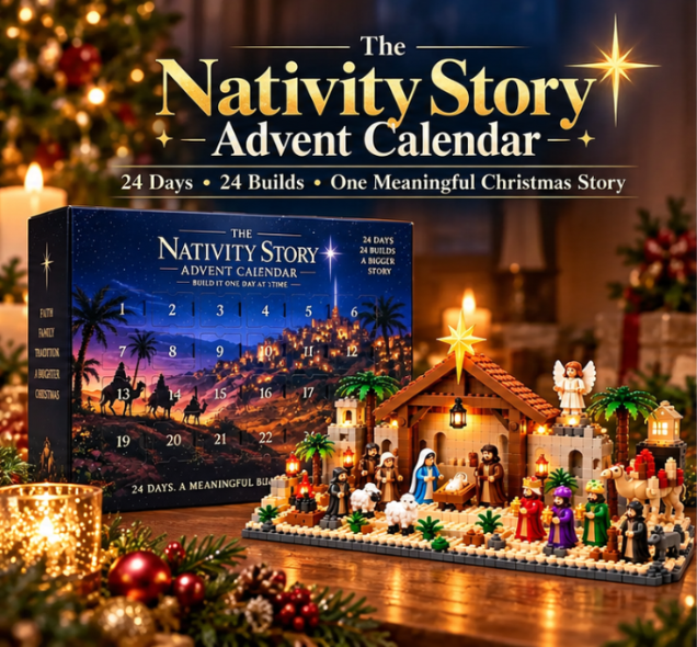 🔥Nativity Advent Calendar – 24-day Buildable Christmas Nativity Set