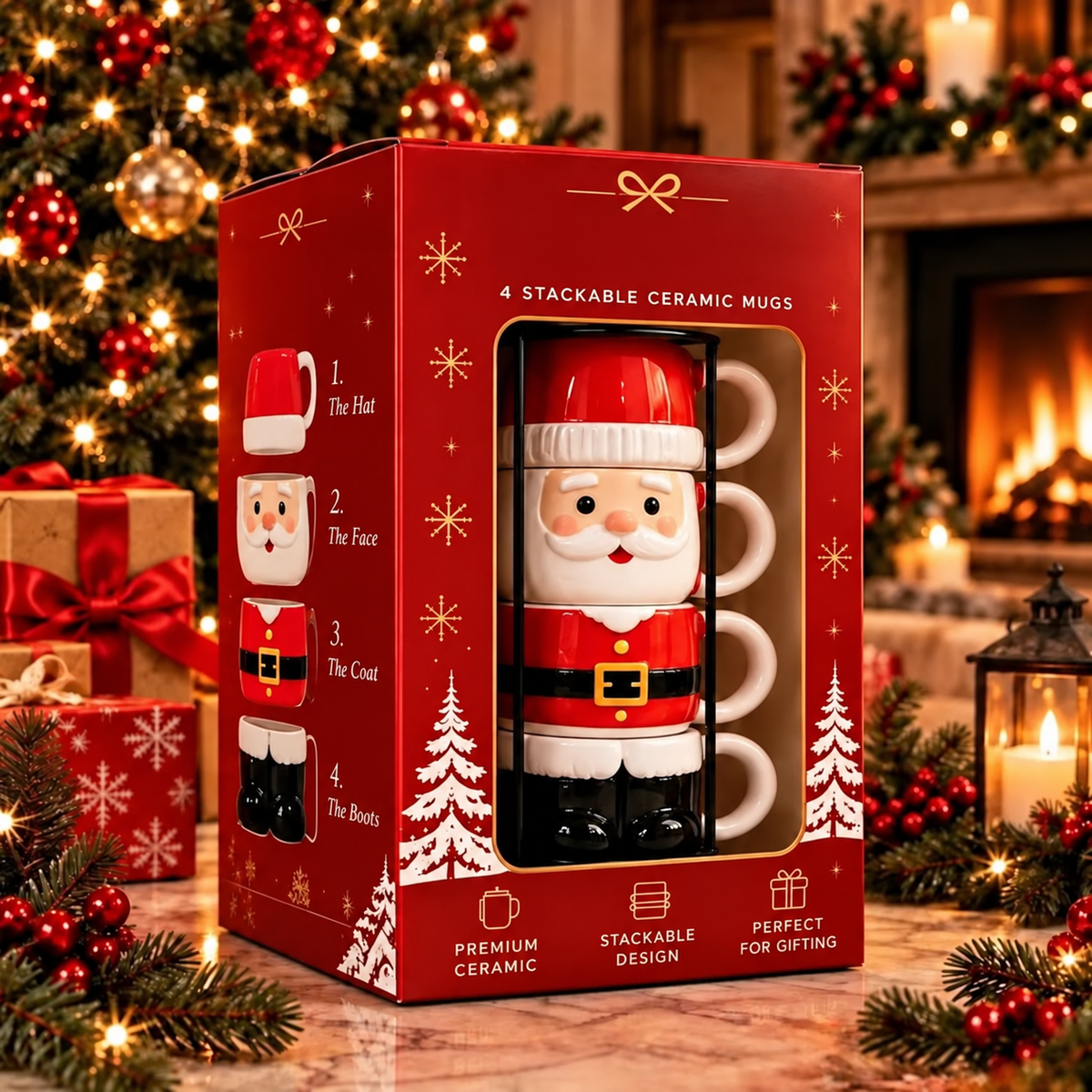 ☃️🎄 Snowman Stacking Cups — Create A Cozy Winter Moment With Every Sip! $ 45.30 $ 89.27 save 49%