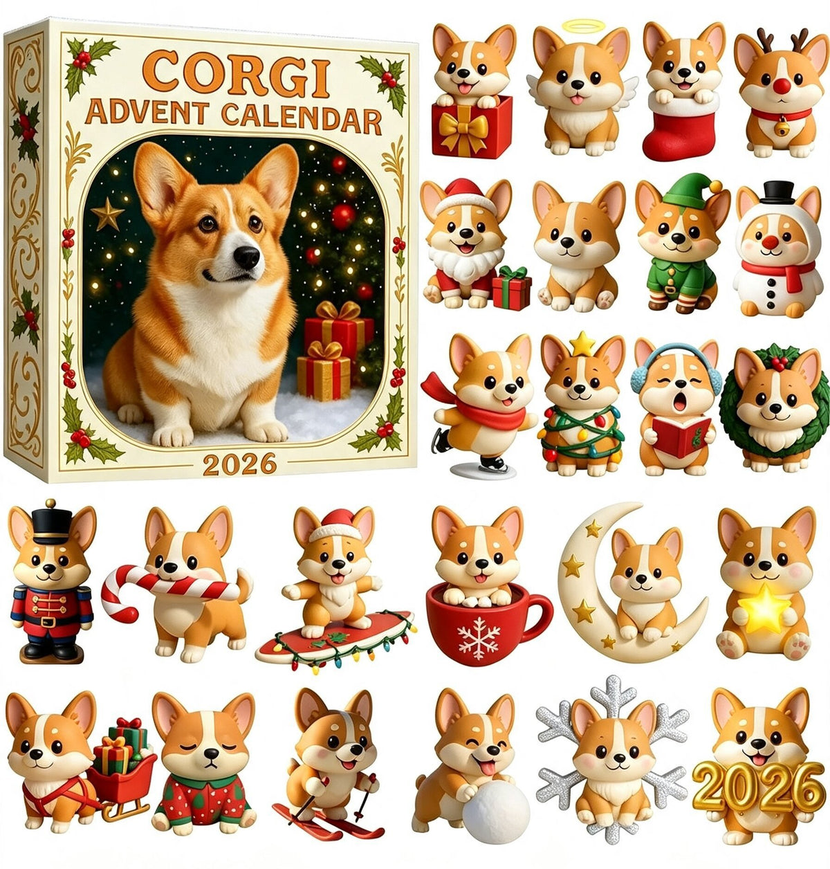 🐶24 Days of Corgi Magic Advent Calendar