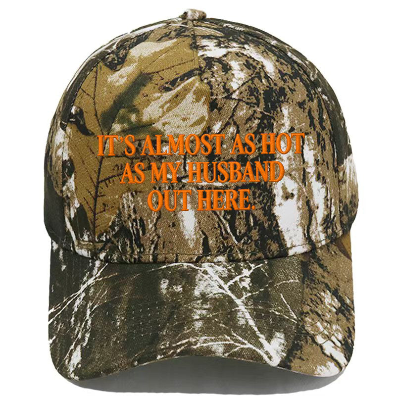 Funny "Almost As Hot As My Husband" Embroidered Cap