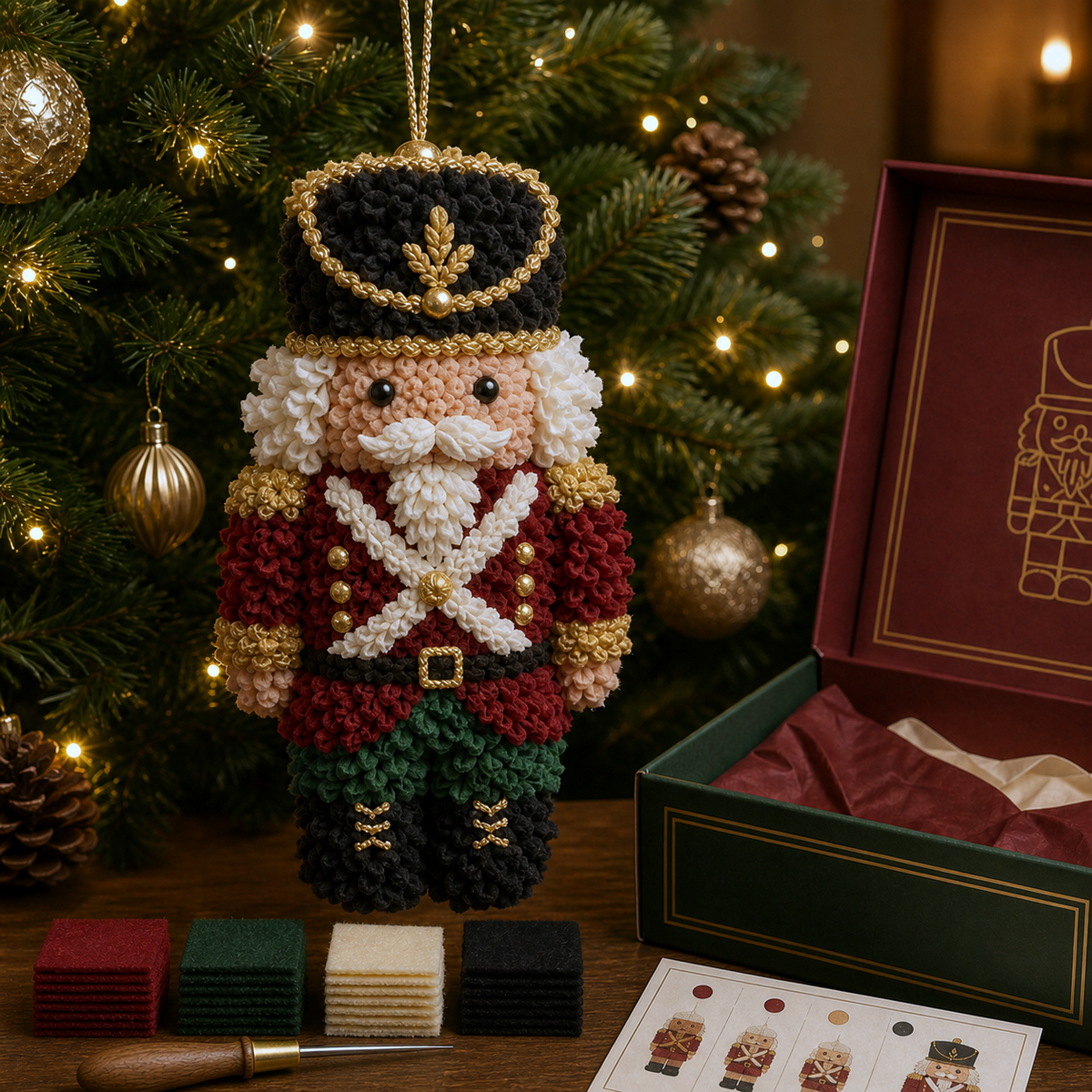 đ„49% Off Last Day đ„ 3D Fabric Poke Christmas Ornament Kit