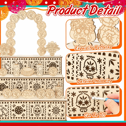 🔥Last Day 49% OFF - 🎃🏵️Day of the Dead Wooden Altar Display Set | 💕Death is not the end of life, forgetting is(📦Buy 2 Free Shipping)