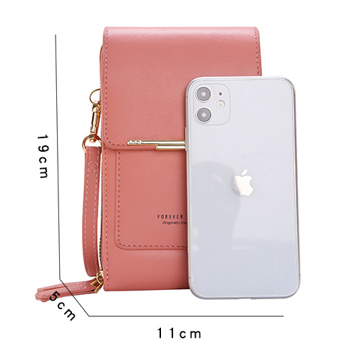 👜📱 Simple and elegant women's touchscreen crossbody phone wallet