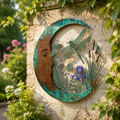 Moon Virgin Mary Garden Wall Decor