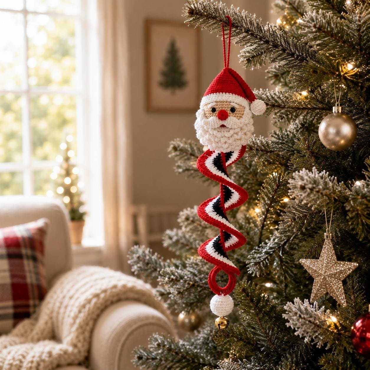 🔥HOT SALE 50% OFF - 🎅🌲Crochet Snowman Spiral Oranment DIY Kit