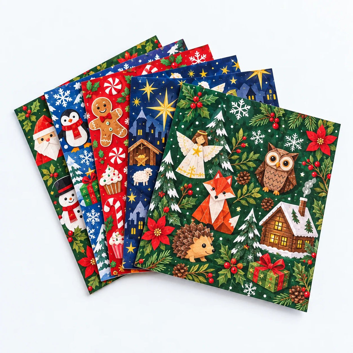 🔥🧘Relaxing & Beginner-Friendly- 3D DIY Paper Christmas(💕Step-by-Step Guide Included)