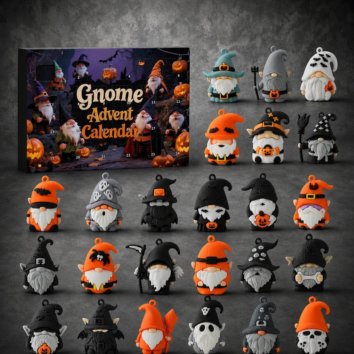 2026 Halloween Gnome Advent Calendar - 24-Day Countdown