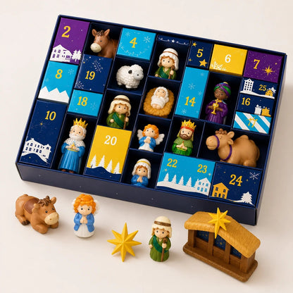 ✝️🙏2026 Nativity Advent Calendar – ✨25-Piece Christmas Story Set for Kids(📦Buy 2 Free Shipping)