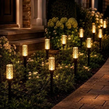 ⏰Last Day 49% OFF ✨Solar Pathway Lights Outdoor Crystal Bubble