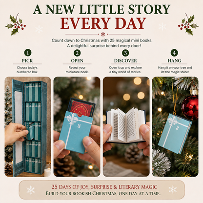 Last Day 49% OFF – 📚 25-Day Mini Book Advent Calendar – A Book Lover's Christmas Countdown