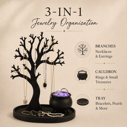 🔥Last Day 50% OFF - 🌳 Illuminated Jewelry Tree Organizer