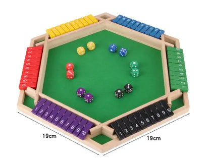 SHUT THE BOX-WOODEN DICE BOARD GAME
