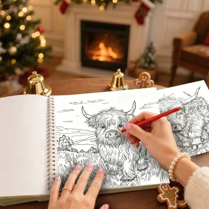 🐮🎨Highland Cow Coloring Book