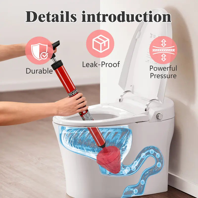 🚽 High Pressure Drain Cleaner – Powerful Toilet & Sink Clog Remover Tool