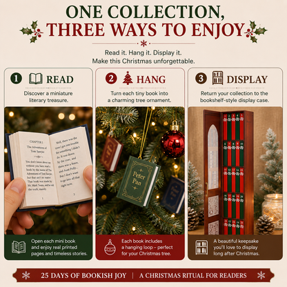 Last Day 49% OFF – 📚 25-Day Mini Book Advent Calendar – A Book Lover's Christmas Countdown