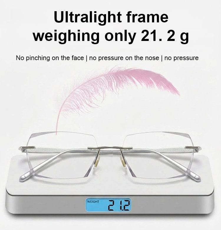 【Co-Created by Designers】Gypsophila Smart Zoom and Color-Changing Reading Glasses, Auto Focus Distance Near Progressive Multi-focus HD Vision
