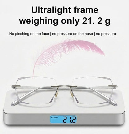 【Co-Created by Designers】Gypsophila Smart Zoom and Color-Changing Reading Glasses, Auto Focus Distance Near Progressive Multi-focus HD Vision