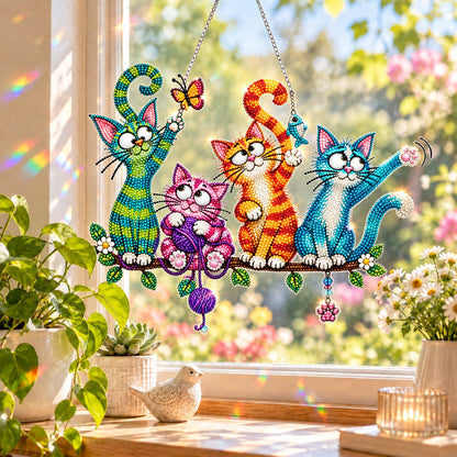 🐦✨ Sunny Birds Diamond Art Suncatcher DIY Kit