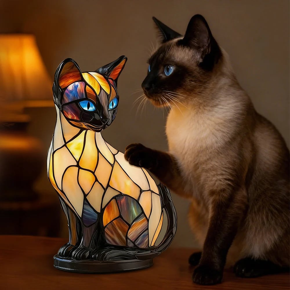 Luminous Cat Artist Crafted Light with Honest Warmth