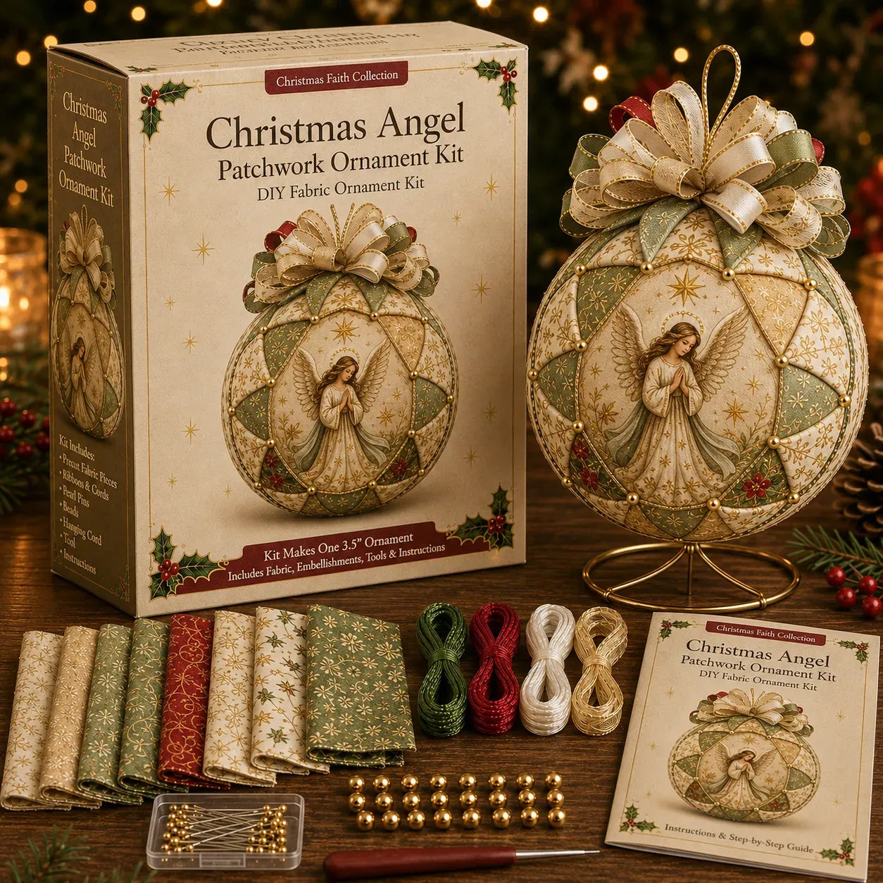 🔥LAST DAY 50% OFF - ⛪ Christmas Nativity Patchwork Ornament DIY Kit
