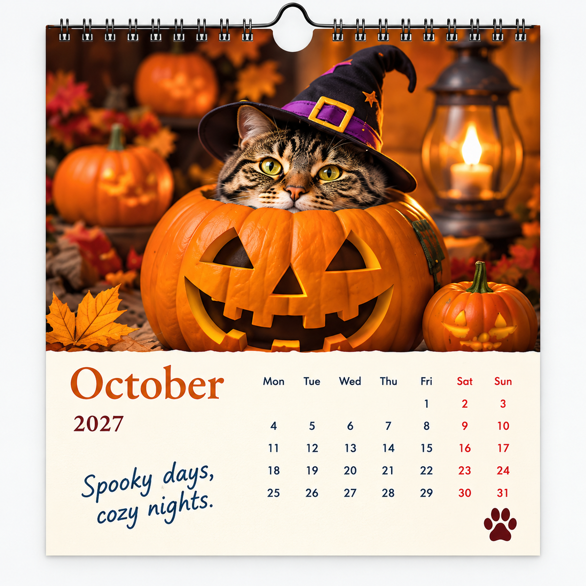 🐱2027 Funny Cats Wall Calendar