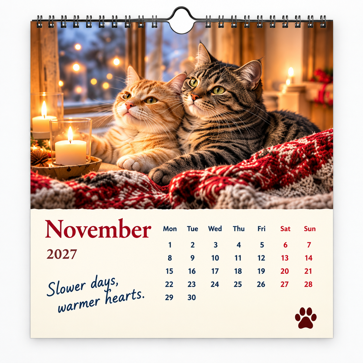 🐱2027 Funny Cats Wall Calendar