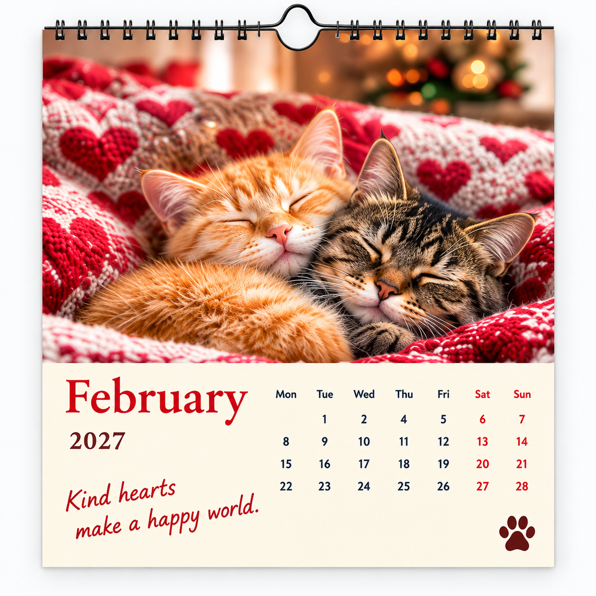 🐱2027 Funny Cats Wall Calendar
