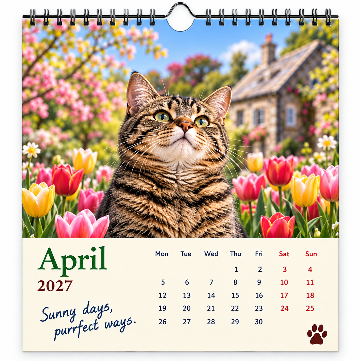 🐱2027 Funny Cats Wall Calendar