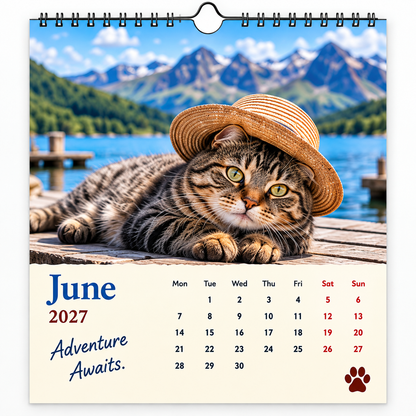 🐱2027 Funny Cats Wall Calendar
