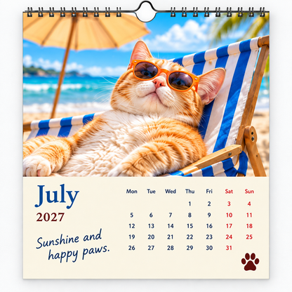 🐱2027 Funny Cats Wall Calendar