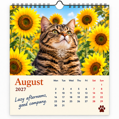 🐱2027 Funny Cats Wall Calendar
