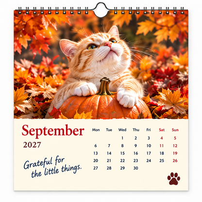 🐱2027 Funny Cats Wall Calendar