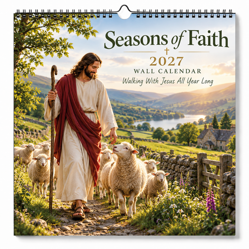 ✝️2027 Seasons of Faith Wall Calendar