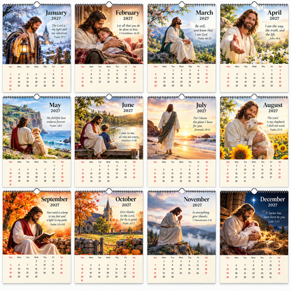 ✝️2027 Seasons of Faith Wall Calendar