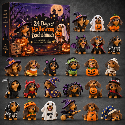 24 Days of Halloween Dachshunds Advent Calendar