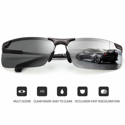 🥳2026 HOT SALE🥳💞50K+ SOLD!🕶️🌦️ Upgraded Photochromic Lenses 49% OFF! Anti-glare polarization meets smart light adaptation. A stylish, intelligent choice for your eyes. 💎😎