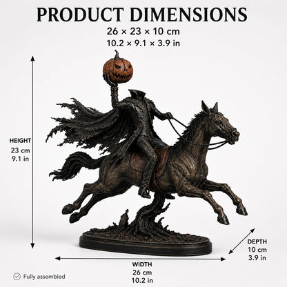 ⏰Last Day Buy 2 Save 10% - 🎃🏇Midnight Chase Headless Horseman Statue | Awaken the Legend of the Hollow(✨Same as the video)