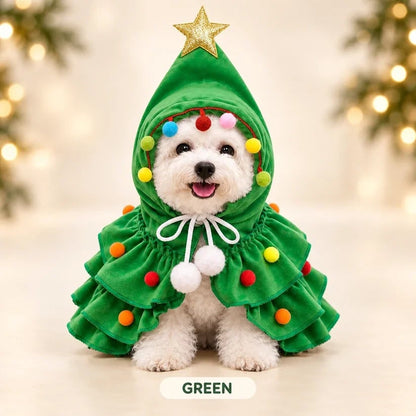 🎄Walking Christmas Tree Pet Costume ⭐ – Cozy Holiday Dress-Up Outfit for Dogs & Cats🐶🐱❤️